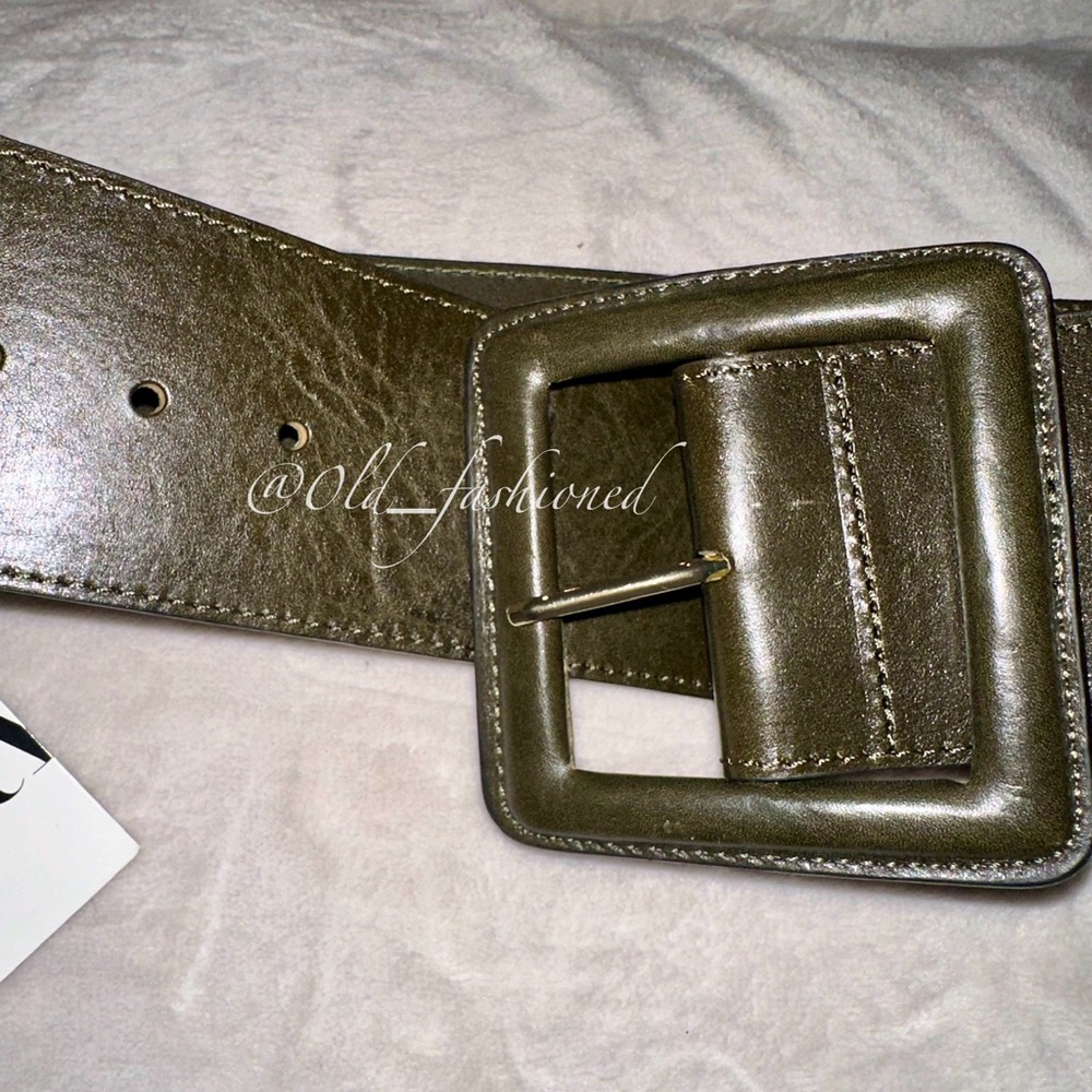 ZARA Leather Buckle Belt - Picture 7 of 12
